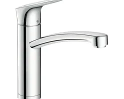 Küchenarmatur mit Einhebelmischer hansgrohe Logis chrom glänzend 71833000