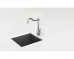 Küchenarmatur mit Einhebelmischer RESI edelstahlfinish 513000