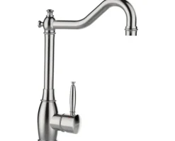 Küchenarmatur mit Einhebelmischer RESI edelstahlfinish 513000