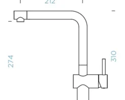 Küchenarmatur mit Einhebelmischer EPOS puro 540027