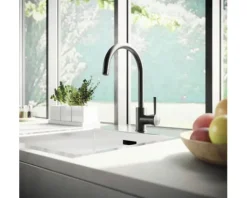 Küchenarmatur mit Einhebelmischer Lenz Mana schwarz matt 46031251