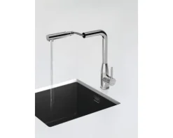 Küchenarmatur mit Einhebelmischer Schock Keto edelstahlfinish 518120