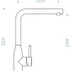 Küchenarmatur mit Einhebelmischer KETO puro 518027
