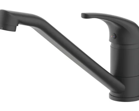 Küchenarmatur mit Einhebelmischer Lenz AURORA schwarz matt 46040951