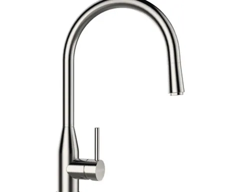 Küchenarmatur mit Einhebelmischer KAVUS edelstahlfinish 559120