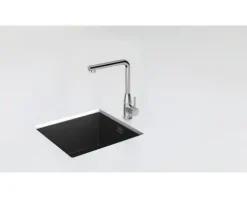 Küchenarmatur mit Einhebelmischer Schock Keto edelstahlfinish 518000