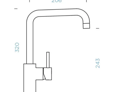 Küchenarmatur mit Einhebelmischer FONOS croma 538000