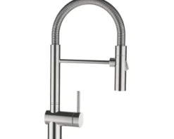 Küchenarmatur mit Einhebelmischer SINA edelstahlfinish 515000