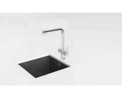 Küchenarmatur mit Einhebelmischer VITUS edelstahlfinish 560000