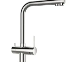 Küchenarmatur mit Einhebelmischer VITUS edelstahlfinish 560000