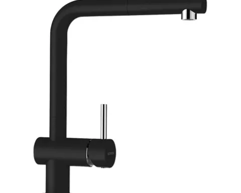 Küchenarmatur mit Handbrause Schock Epos nero 540120