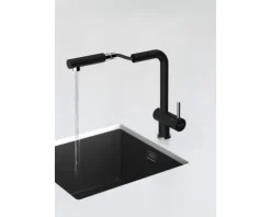 Küchenarmatur mit Handbrause Schock Epos onyx 540120