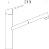 Küchenarmatur mit Handbrause Schock Metis edelstahlfinish 526120