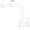 Küchenarmatur mit Handbrause Schock Epos chrom 540123