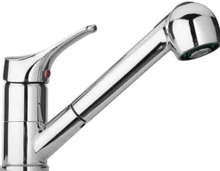 Küchenarmatur mit Handbrause, Chromoptik | Corallo