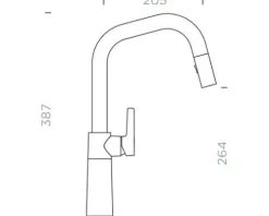 Küchenarmatur mit Handbrause Schock SC-530 dusk 556120