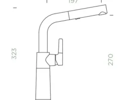 Küchenarmatur mit Handbrause Schock SC-541 dusk 557120
