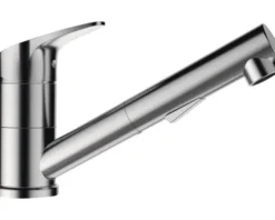 Küchenarmatur mit Handbrause Schock Evinas edelstahlfinish 577120