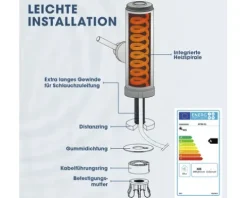 Küchenarmatur mit integriertem Durchlauferhitzer Maxxmee edelstahl 4974