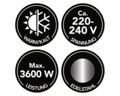 Küchenarmatur mit integriertem Durchlauferhitzer Maxxmee edelstahl 4974