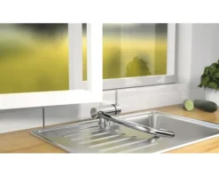 Küchenarmatur SCHÜTTE WINDOW Unterfenstermontage da umklappbar chrom 24550