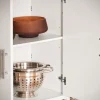 Kücheninsel mit Schrank, Sideboard und Bartisch in Weiß-Natur KNL09-WN