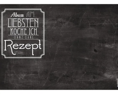 Küchenrückwand mySPOTTI memo Rezept 59x41 cm