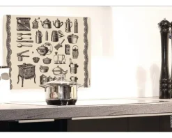 Küchenrückwand mySPOTTI pop Antik Geschirr 59x41 cm