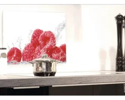Küchenrückwand mySPOTTI pop Aqua-Himbeeren 59x41 cm