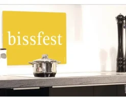 Küchenrückwand mySPOTTI pop Bissfest curry 59x41 cm