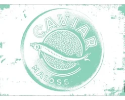 Küchenrückwand mySPOTTI pop Caviar aqua 59x41 cm