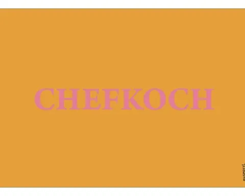 Küchenrückwand my SPOTTI pop Chefkoch orange 59x41 cm
