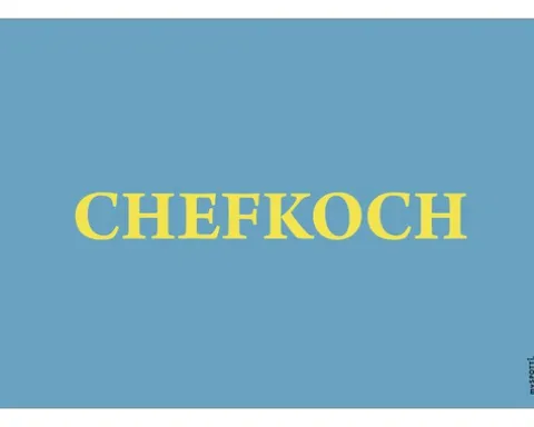 Küchenrückwand mySPOTTI pop Chefkoch ocean 59x41 cm