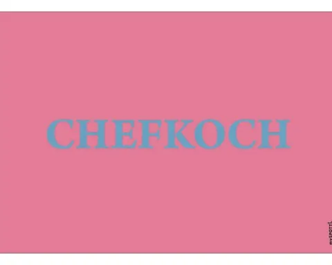 Küchenrückwand mySPOTTI pop Chefkoch pink 59x41 cm
