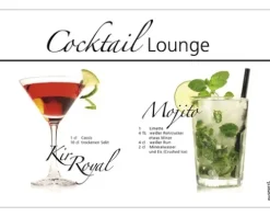 Küchenrückwand mySPOTTI pop Cocktail Lou. 59x41 cm