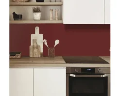 Küchenrückwand mySpotti Profix Purpurrot Unifarbe 100 x 60 cm PX-10060-RAL3004-HB