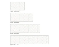 Küchenrückwand mySpotti Profix Herringbone Tiles White 100 x 60 cm PX-10060-1918-HB