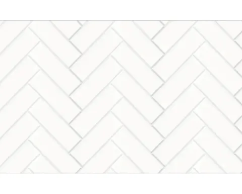 Küchenrückwand mySpotti Profix Herringbone Tiles White 100 x 60 cm PX-10060-1918-HB