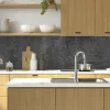 Küchenrückwand mySpotti Profix Concrete Black Betonwand 100 x 60 cm PX-10060-1912-HB
