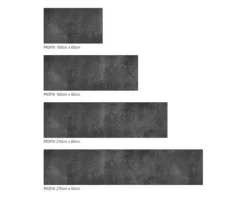 Küchenrückwand mySpotti Profix Concrete Black Betonwand 100 x 60 cm PX-10060-1912-HB