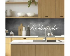 Küchenrückwand mySpotti Profix Kochnische Schriftzug 100 x 60 cm PX-10060-82-HB