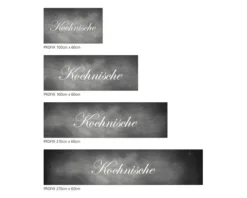 Küchenrückwand mySpotti Profix Kochnische Schriftzug 100 x 60 cm PX-10060-82-HB