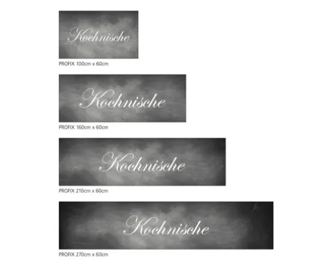 Küchenrückwand mySpotti Profix Kochnische Schriftzug 100 x 60 cm PX-10060-82-HB