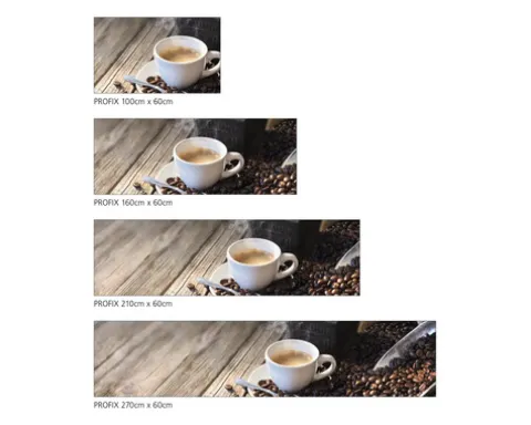 Küchenrückwand mySpotti Profix Auszeit Kaffeebohnen 100 x 60 cm PX-10060-1410-HB