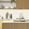 Küchenrückwand mySpotti Profix Hexagon Creme Fliesenoptik 100 x 60 cm PX-10060-1544-HB