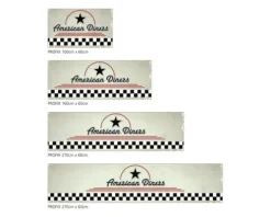 Küchenrückwand mySpotti Profix American Diners Schriftzug 100 x 60 cm PX-10060-196-HB
