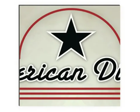 Küchenrückwand mySpotti Profix American Diners Schriftzug 100 x 60 cm PX-10060-196-HB