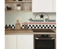 Küchenrückwand mySpotti Profix American Diners Schriftzug 100 x 60 cm PX-10060-196-HB