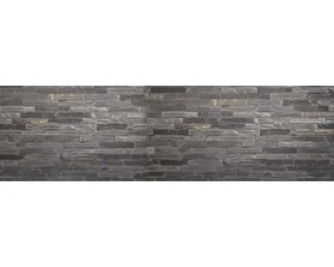 Küchenrückwand mySpotti Splash Black Bricks Steinwand 2200 x 600 mm SP-F1-1247