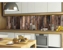 Küchenrückwand mySpotti Splash Rustical Wood Holzoptik 2200 x 600 mm SP-F1-1246